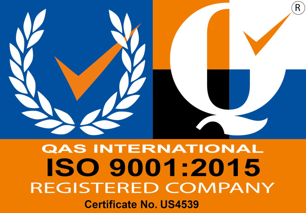 QAS International ISO 9001 certification logo